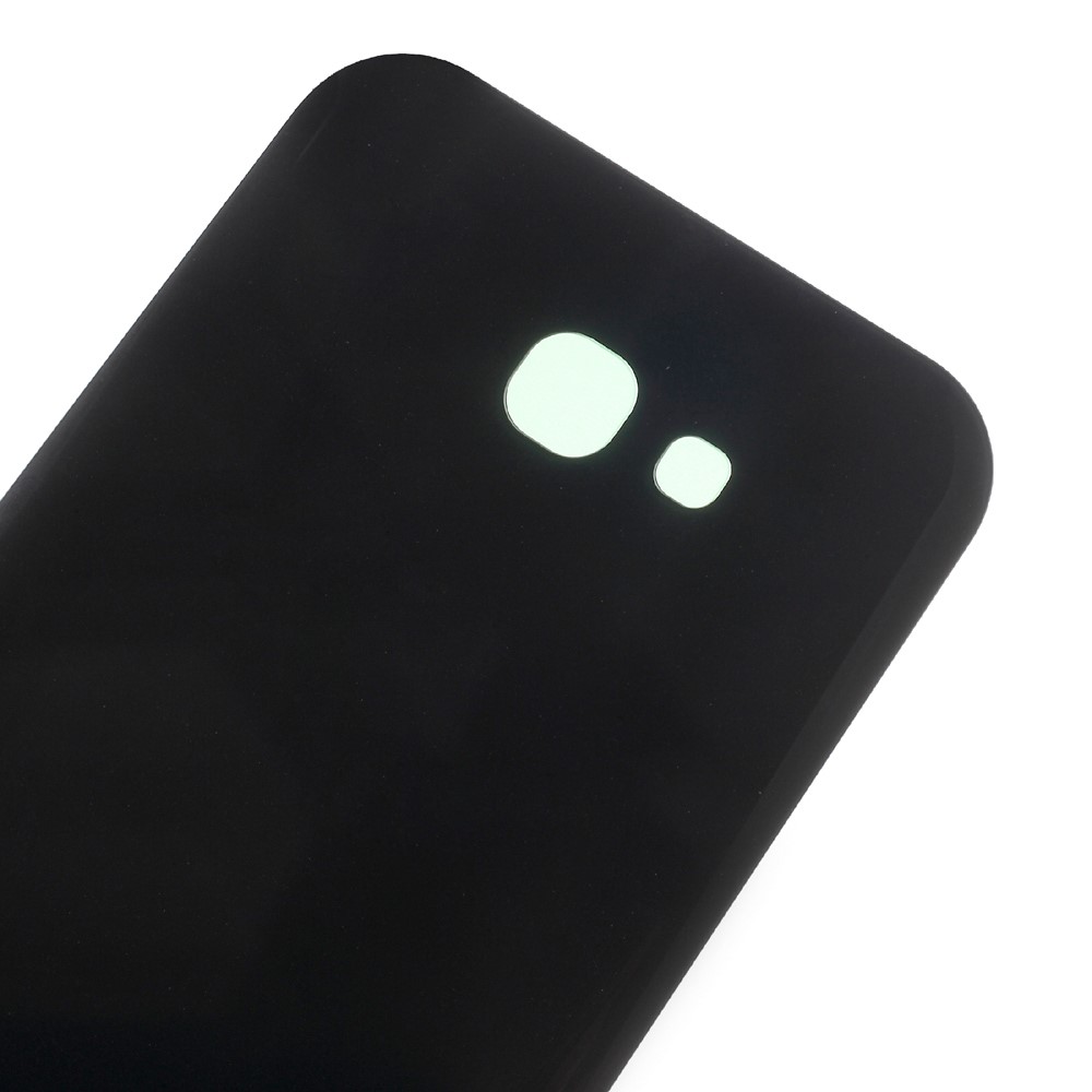OEM Replacement Battery Door Cover with Adhesive Sticker for Samsung Galaxy A7(2017)A720 - Black-3