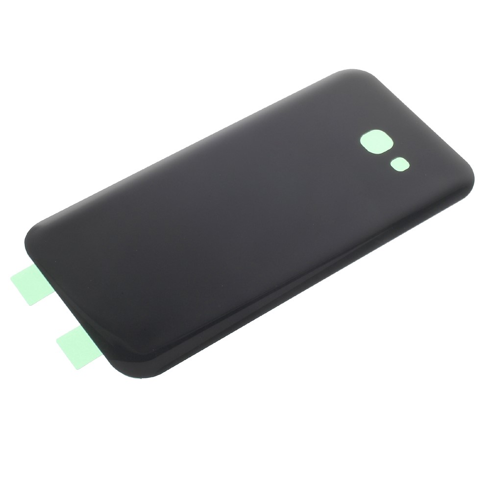 OEM Replacement Battery Door Cover with Adhesive Sticker for Samsung Galaxy A7(2017)A720 - Black-5