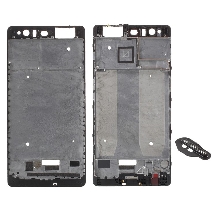 OEM Für Huawei P9 Plus Vorderer Gehäuserahmen + Ohrmuschel-Netzersatz - Schwarz-1