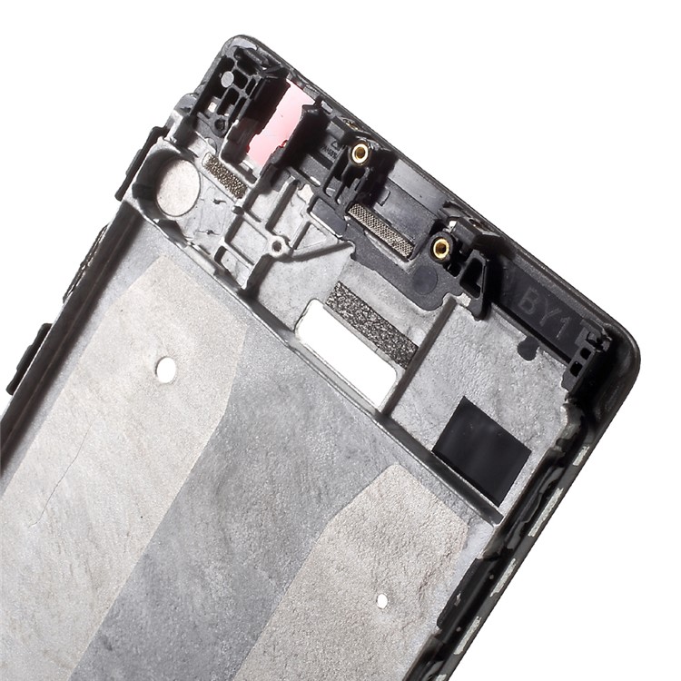 OEM Für Huawei P9 Plus Vorderer Gehäuserahmen + Ohrmuschel-Netzersatz - Schwarz-5