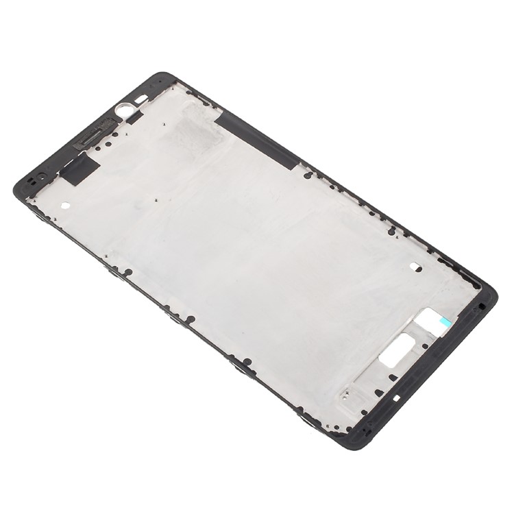 OEM Front Housing Frame + Earpiece Mesh Replacement for Huawei Mate 8 - Black-3