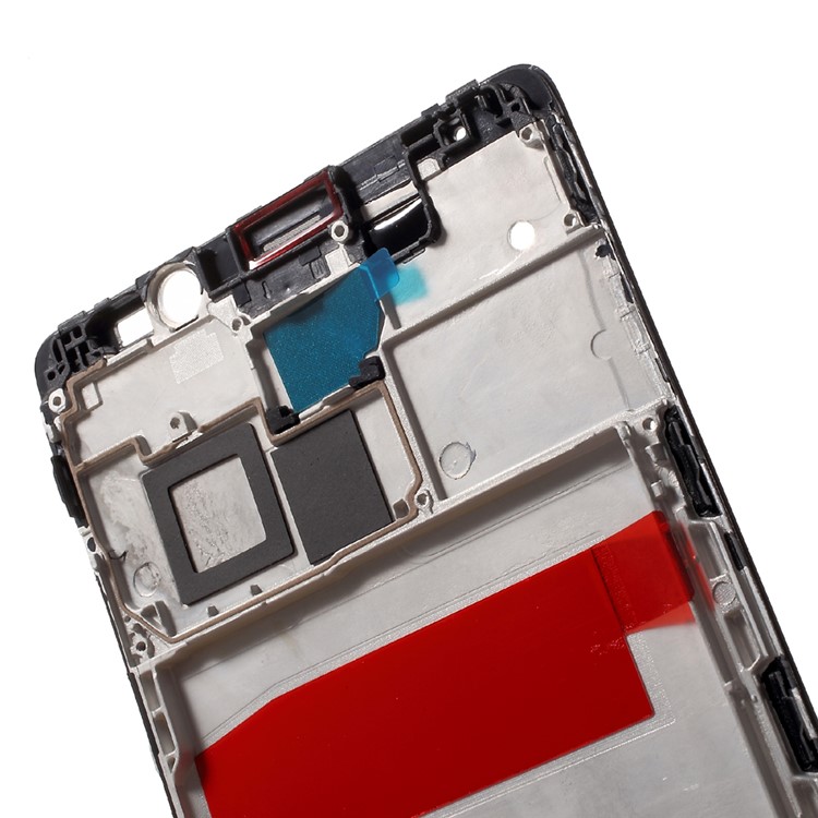 OEM Front Housing Frame + Earpiece Mesh Replacement for Huawei Mate 8 - Black-5