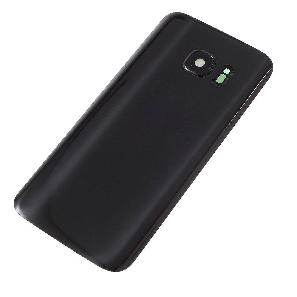OEM para Samsung Galaxy S7 G930 Carcaça da bateria com adesivo adesivo + Adesivo impermeável + Tampa do anel da lente da câmera - negro-2