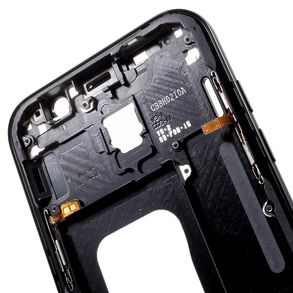 OEM Middle Housing Frame Repair Part with Power / Volume Buttons Flex Cable Replacement for Samsung Galaxy A5 (2017) SM-A520 - Black-5