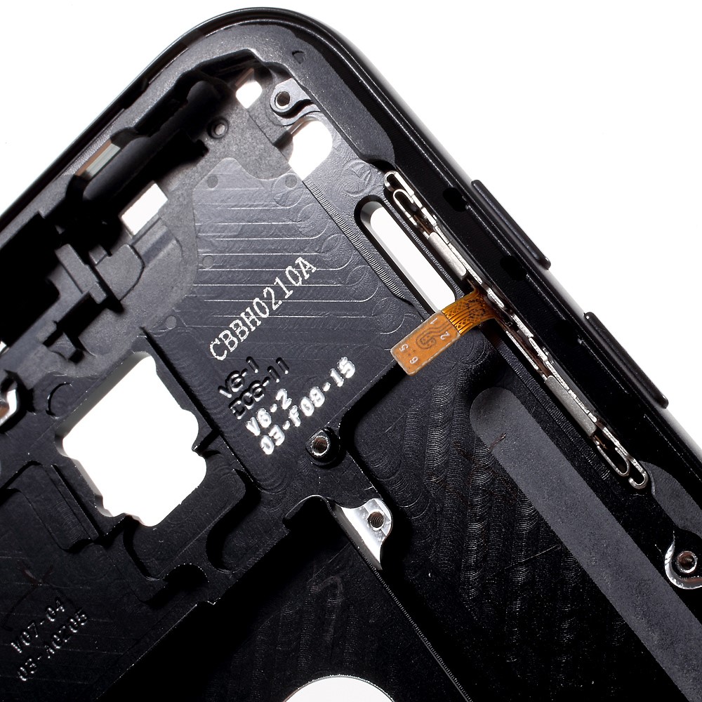 OEM Middle Housing Frame Repair Part with Power / Volume Buttons Flex Cable Replacement for Samsung Galaxy A5 (2017) SM-A520 - Black-7