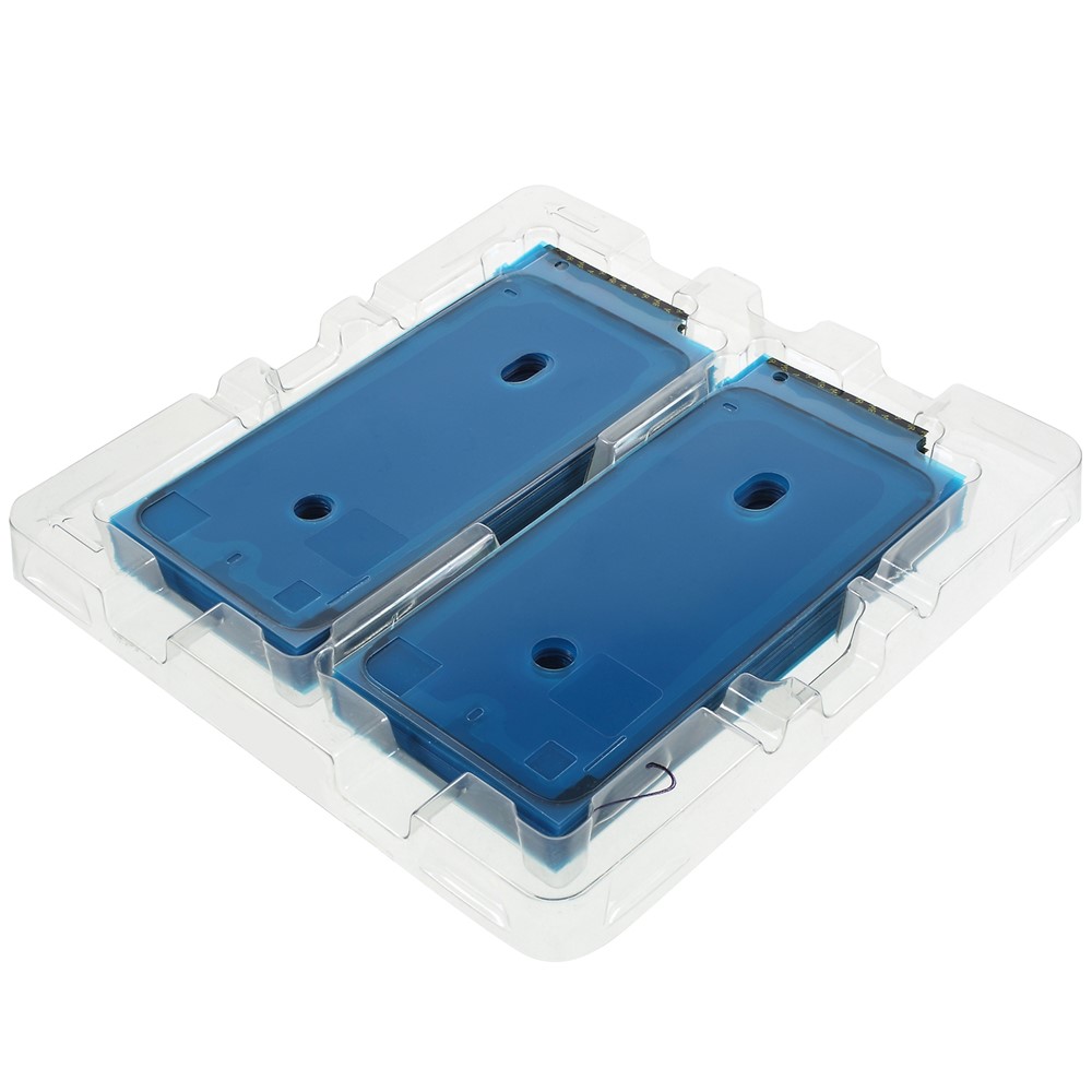 50pcs / Lot Mittlerer Plattenrahmen Wasserdichtes Klebendes Aufkleberreparaturteil Für Iphone 7 - Schwarz-2