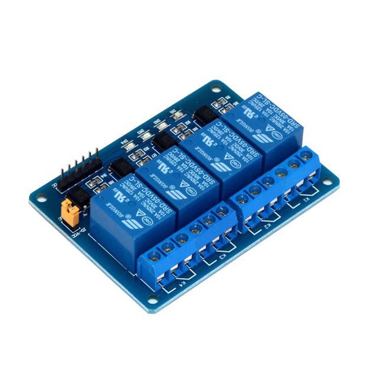 SRD04 4 Channel DC 5V Relay Shield Module Control Board with Optocoupler-2
