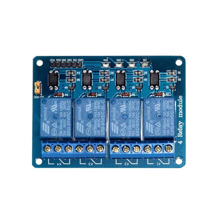 SRD04 4 Channel DC 5V Relay Shield Module Control Board with Optocoupler-4