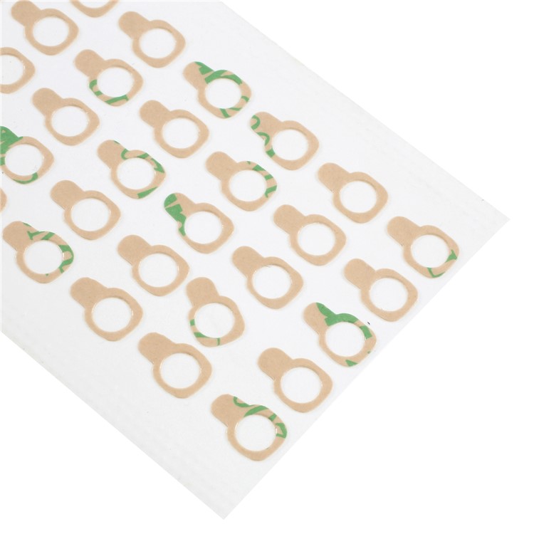 100PCS/Lot for Samsung Smartphones Camera Lens Ring Double Sided Adhesive Stickers, Outer Dia: 7mm, Inner Dia: 4mm-2