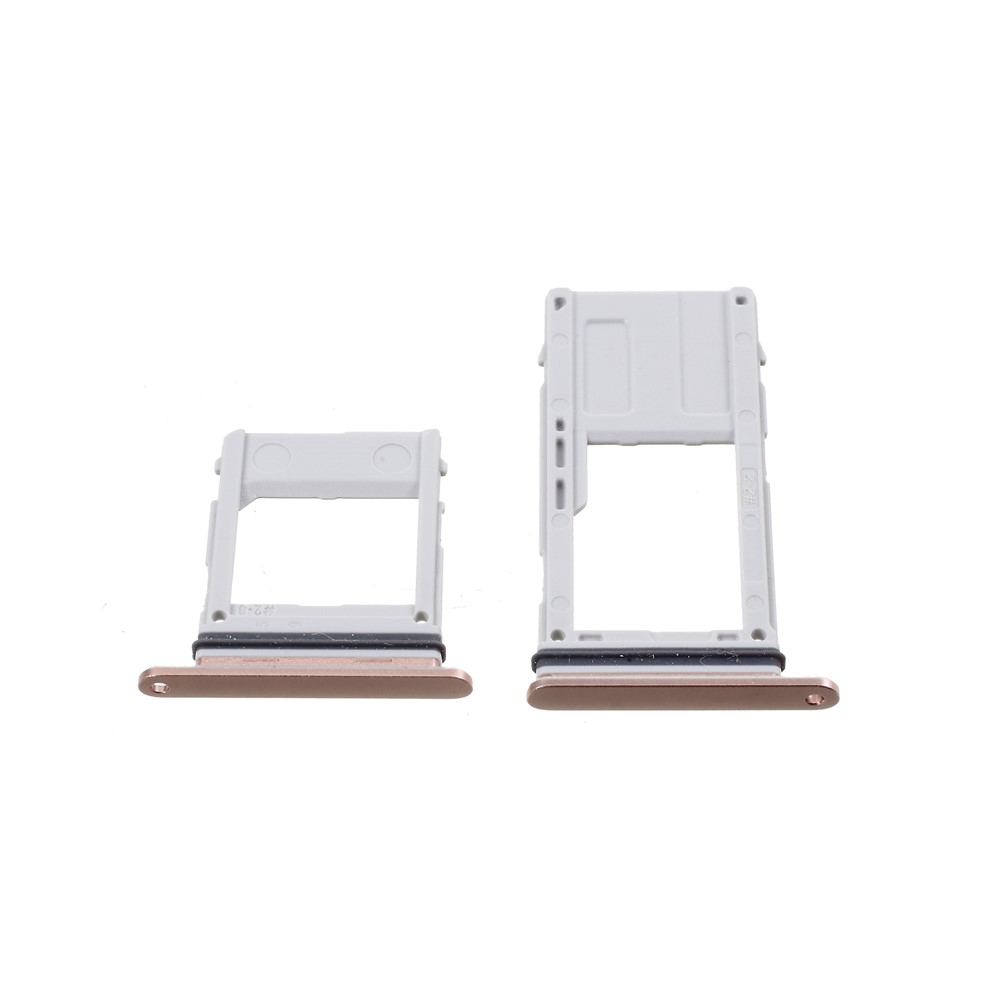 2PCS OEM Dual SIM MicroSD Card Tray Holder for Samsung Galaxy A8 (2018) - Rose Gold-3