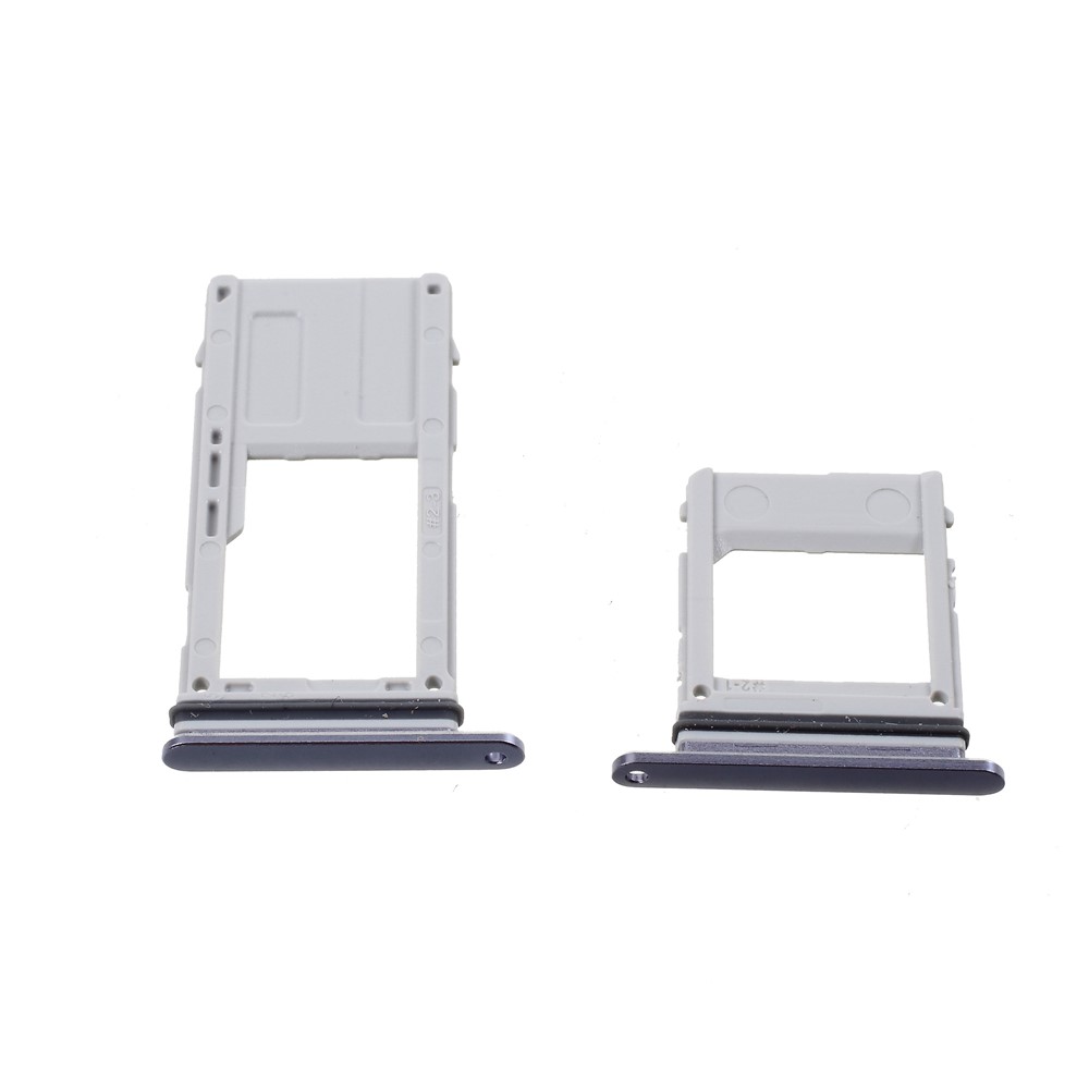 Reemplazo Del Sostenedor De La Bandeja De La Tarjeta Del Microsd De SIM Del OEM De 2PCS Dual Para La Galaxia A8 De Samsung (2018) - Plata-3