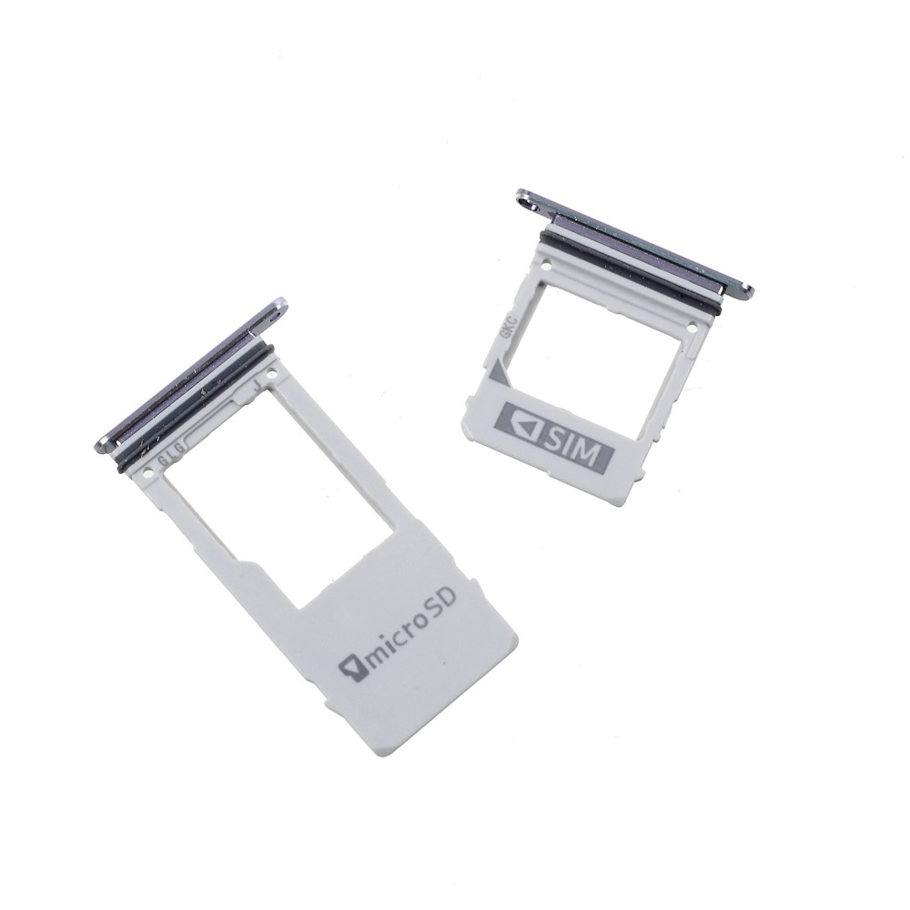 Reemplazo Del Sostenedor De La Bandeja De La Tarjeta Del Microsd De SIM Del OEM De 2PCS Dual Para La Galaxia A8 De Samsung (2018) - Plata-4