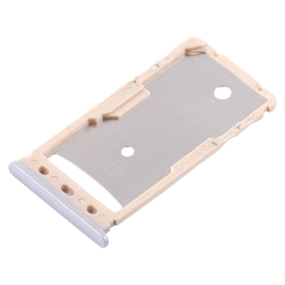 OEM SIM1 + SIM2/TF Card Tray Holders Part for Xiaomi Redmi 5A - Grey-3