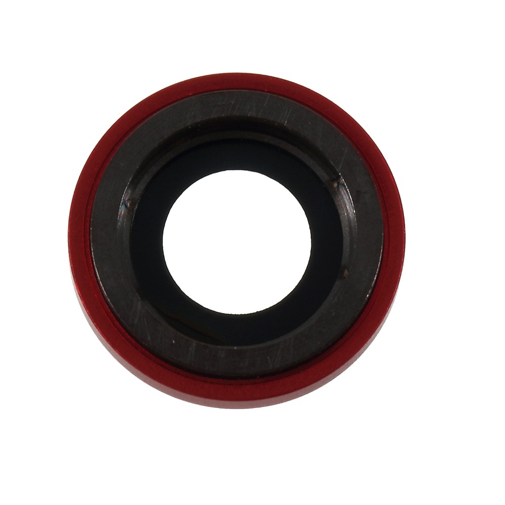 Rear Camera Lens Ring Cover with Glass Lens for iPhone XR 6.1 inch - Red-2