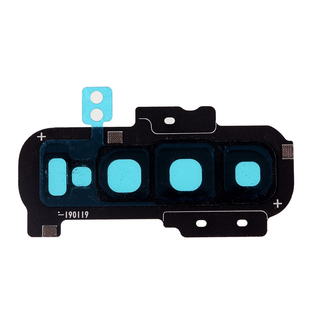 Tampa Traseira Do Anel Da Lente Da Câmera Do OEM Com A Lente De Vidro Para A Galáxia S10 Mais O G975 De Samsung - Preto-2