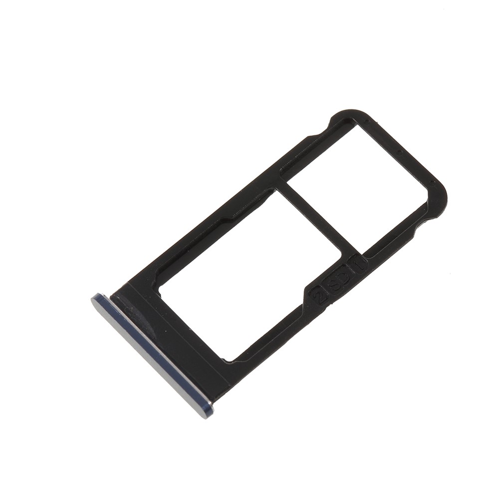 Titular De Bandeja De Cartão SIM Duplo OEM Substituir Parte Para Nokia 6,1 (5,5 Polegadas) / Nokia 6 (2018) - Azul-1