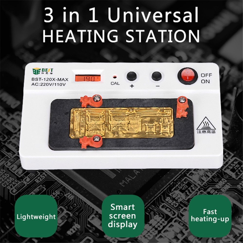 BEST BST-120X-MAX 110-220V 3-in-1 Heating Station for iPhone X/XS/XS Max Motherboard Heating Disassembling-6