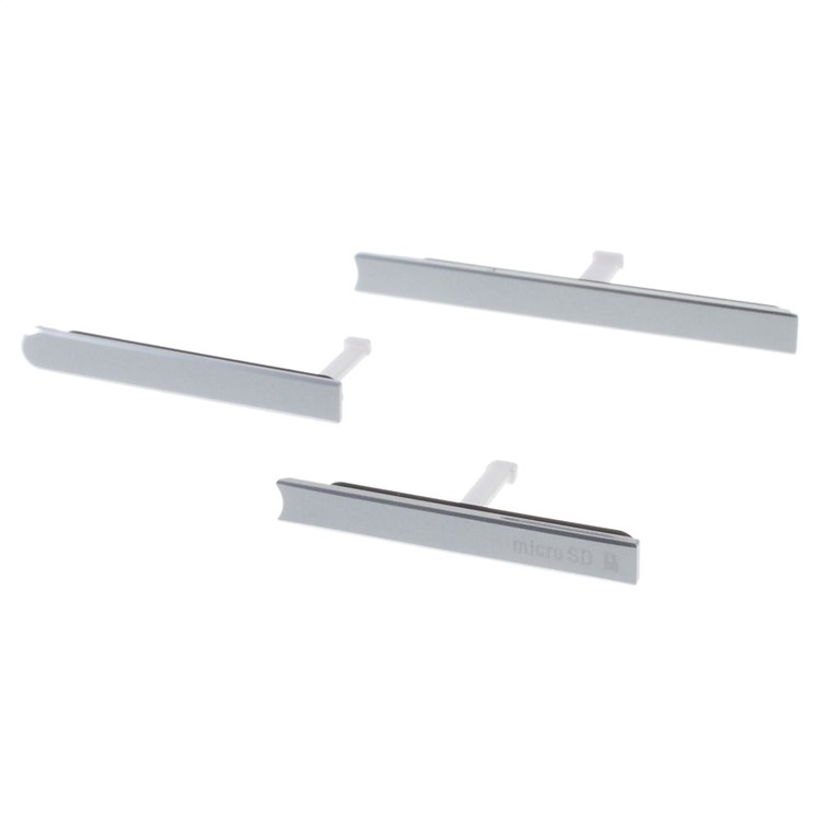 Tapa Del Conector De Polvo Del Puerto De La Tarjeta Micro SD OEM Para Sony Xperia Z2 4G Versión - Color Plata-1