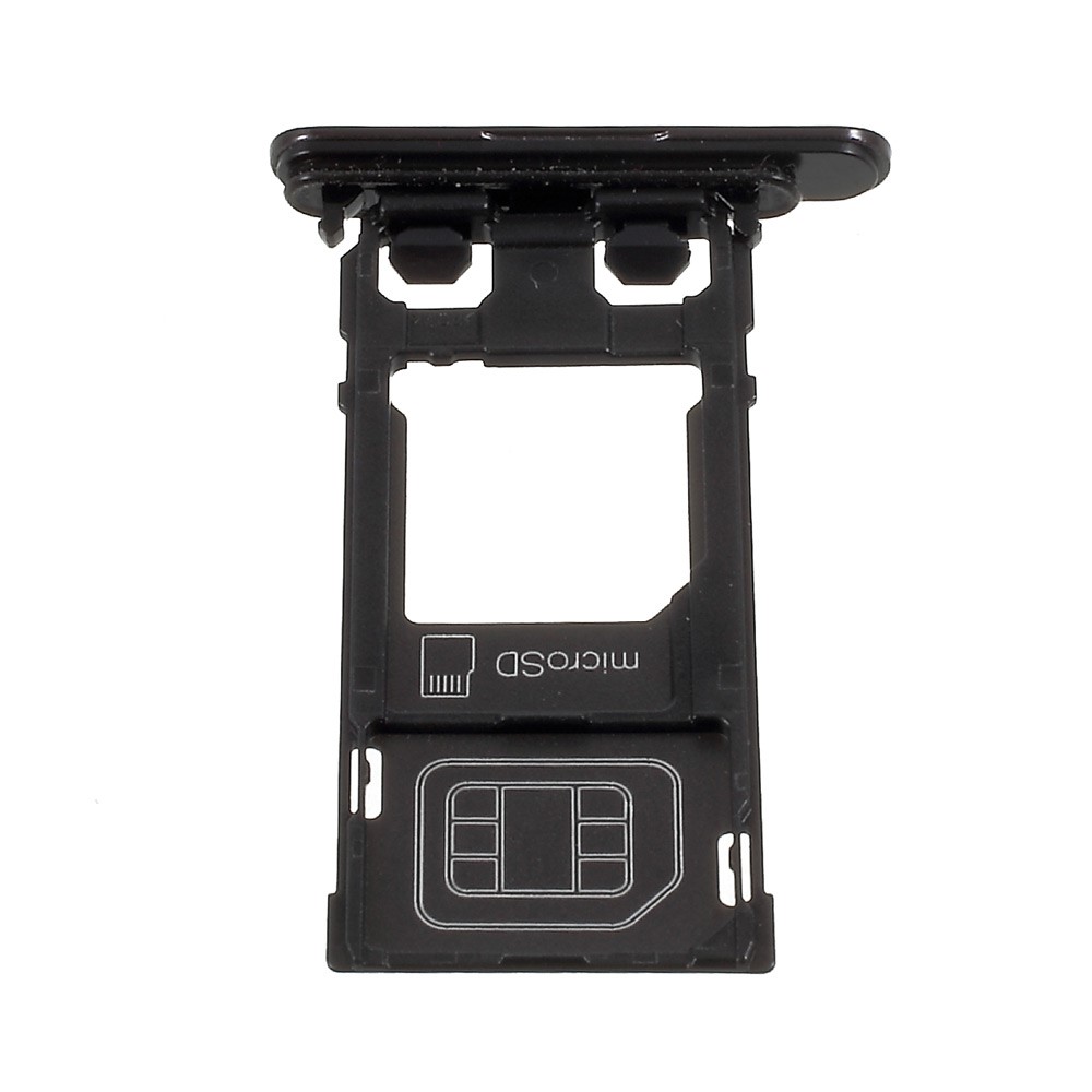 For Sony Xperia XZ SIM/Micro SD Card Tray Holder OEM Replacement Part - Black-2