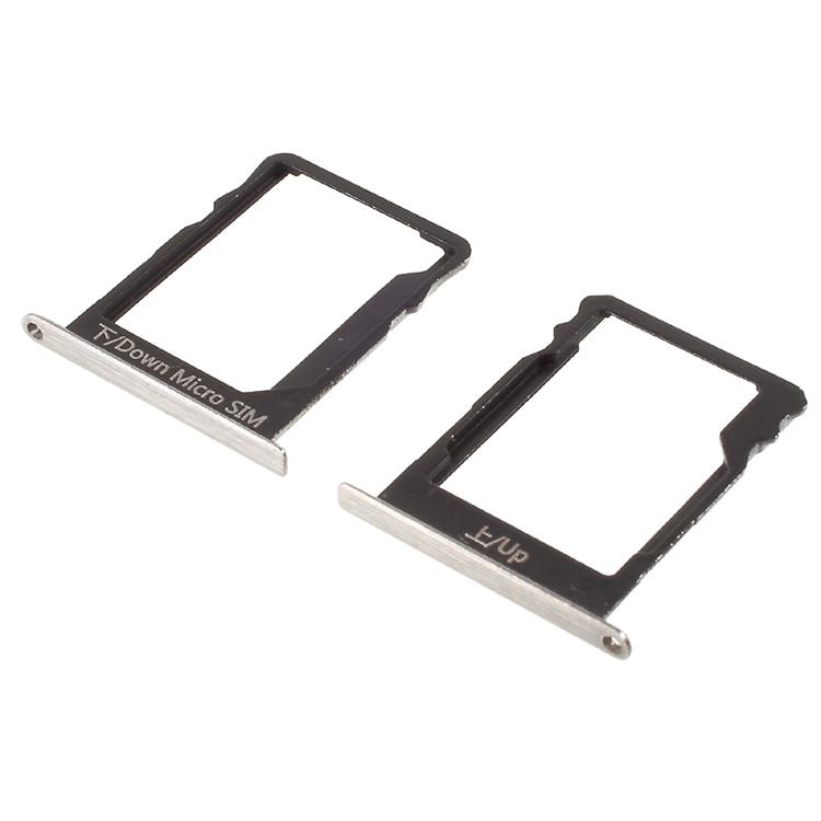 

2Pcs SIM1 + SIM2/Micro SD Card Tray Holders (OEM)for Huawei P8 Lite - Silver Color, P8 Lite