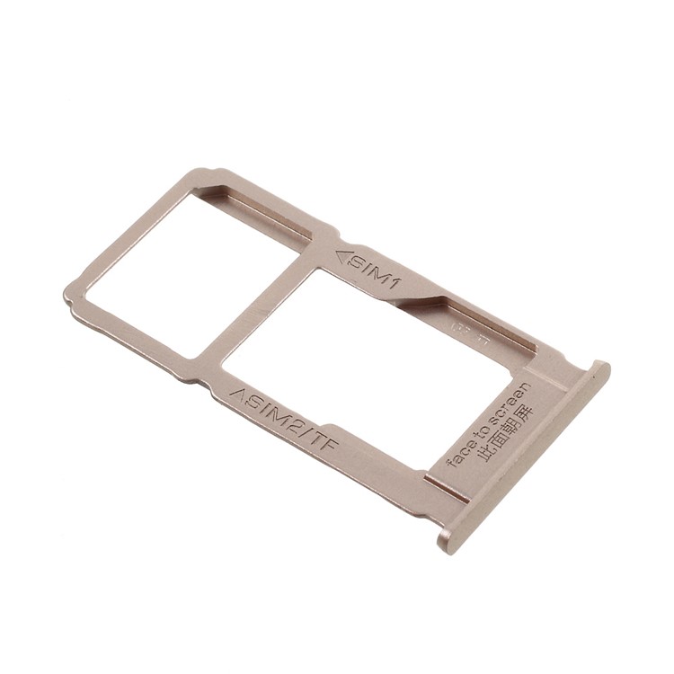 OEM SIM Card + MicroSD Card Tray Holder Slot Part for Oppo R9 Plus - Gold-1