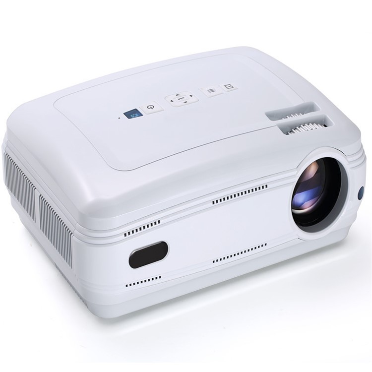 BL-58 3200 Lumens 1280x768 Business Meeting Projector 3D Video Theater - White/UK Plug-2