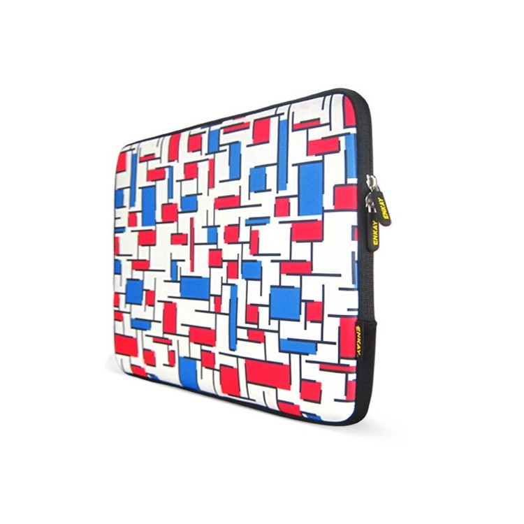 ENKAY ENK-2003 Modern Series Checkered Design Neoprene Sleeve Cover for iPad Air iPad 2 3 4, Size: 29 x 21cm-2