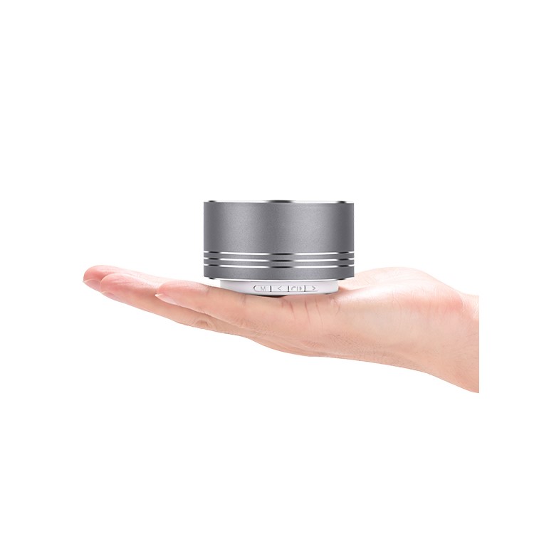 HOCO BS5 Swirl Wireless Speaker Support Hands-free Mic / TF Card / Aux-in - Grey-3