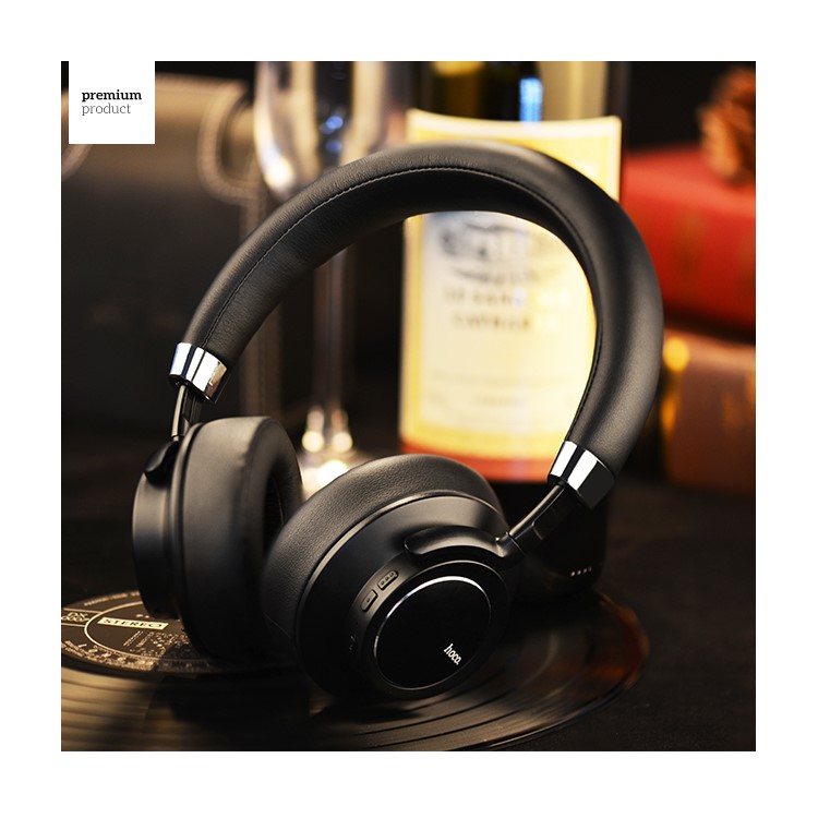 HOCO W10 Over-Ear Bluetooth Wireless Headphone with Mic for iPhone Samsung Huawei etc. - Black-3