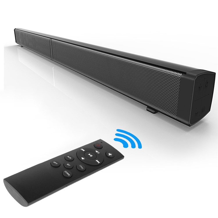 30W TV Sound Bar 2.0 Channel Wireless Bluetooth Soundbar Wall Mounted Built-in Subwoofer with Remote Controller - EU Plug-4