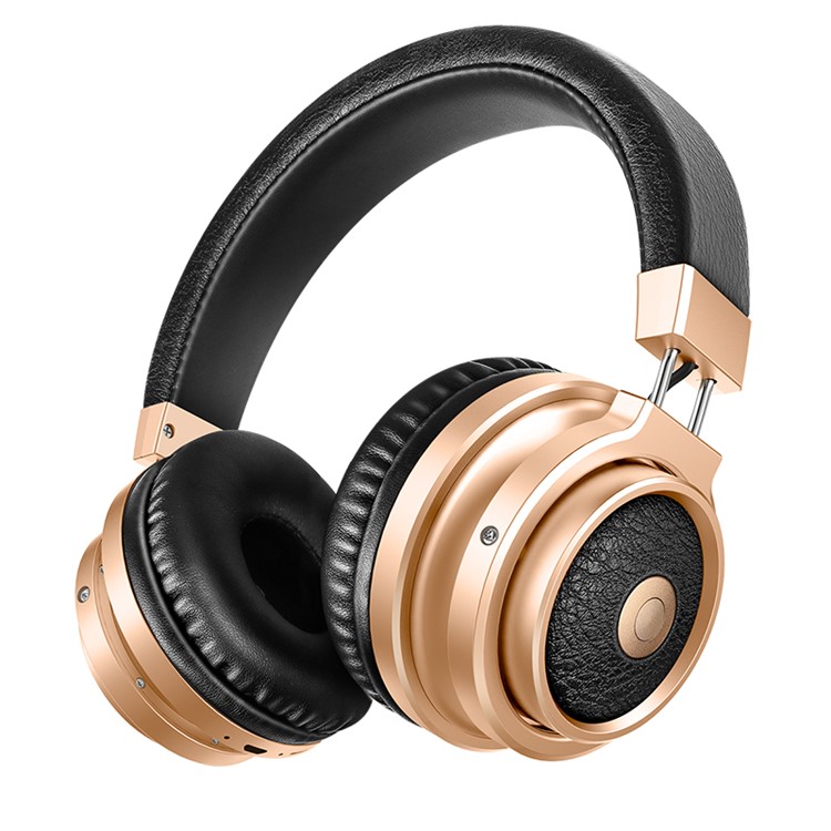 PICUN P9 Over-ear Bluetooth 4.1 Headphone Stereo TF Card Headset for iPhone, Samsung etc. - Gold-1