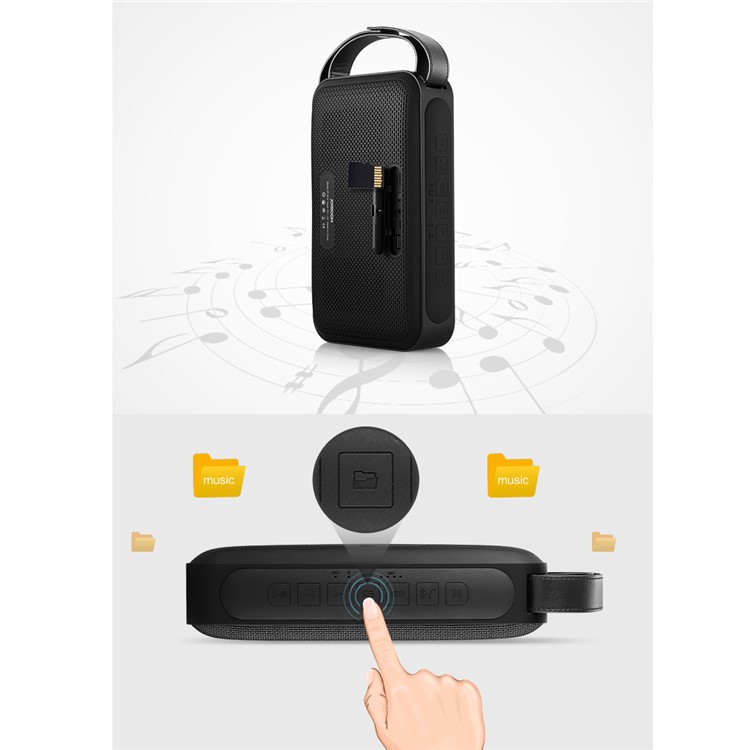 JOYROOM M10 Portable 8800mAh Power Bank Wireless Bluetooth Speaker Support Hands-free Call/TF Card/AUX-in-10