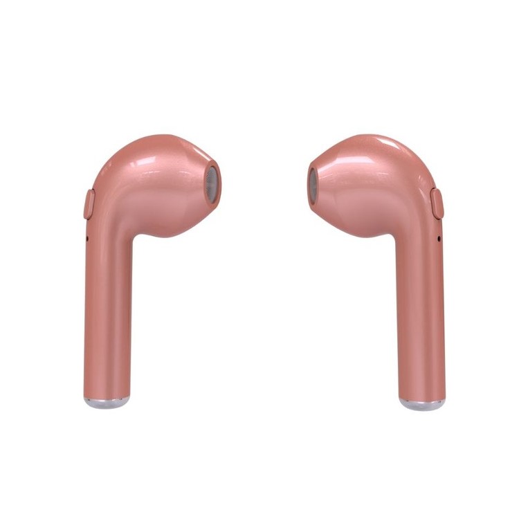 

HBQ i7 TWS Mode True Wireless Noise-Canceling Double Bluetooth Earphones for iPhone Samsung Huawei etc. - Rose Gold Color