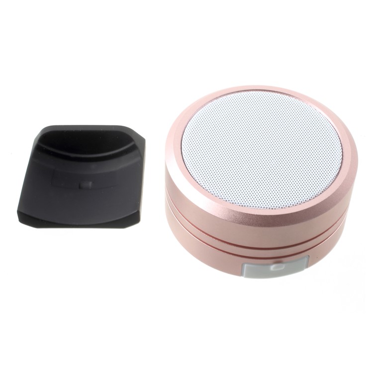 JKR-8 IPX5 Waterproof TWS Bluetooth 4.2 Speaker Support TF Card / Aux-in / FM Audio - Rose Gold-5