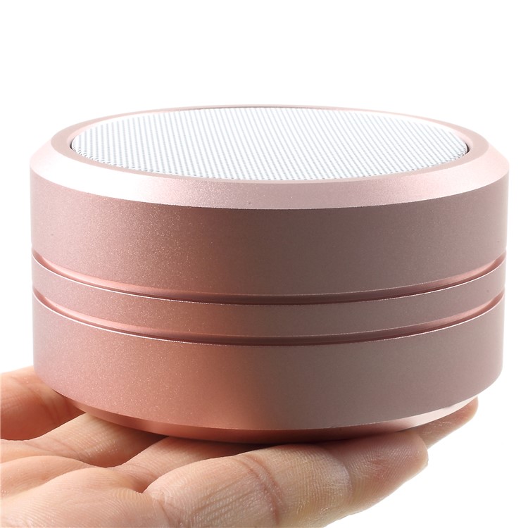 JKR-8 IPX5 Waterproof TWS Bluetooth 4.2 Speaker Support TF Card / Aux-in / FM Audio - Rose Gold-9