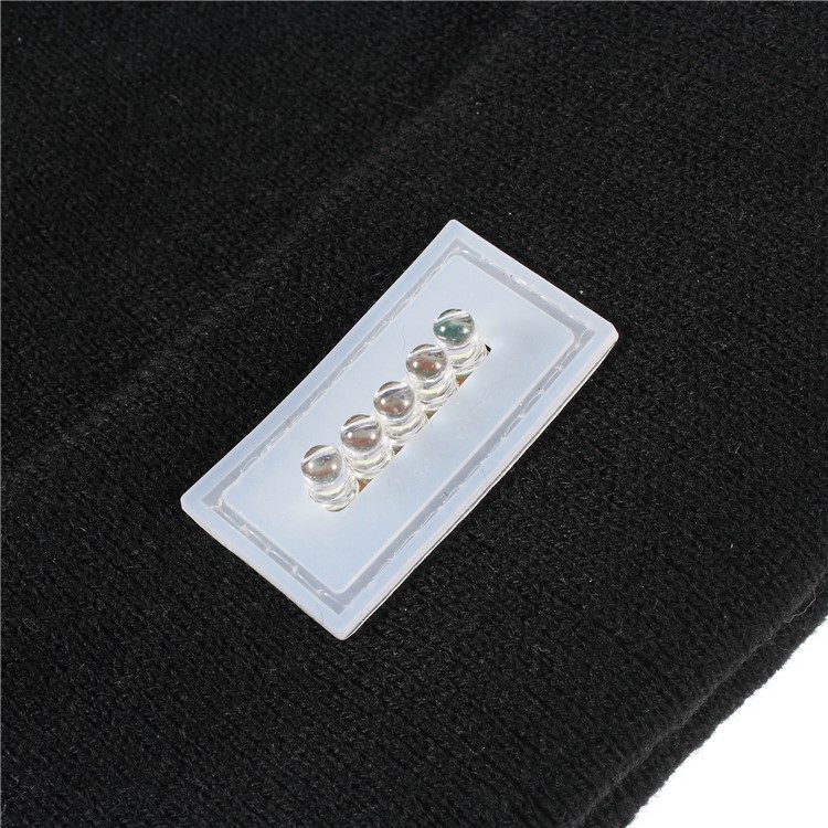 Wireless Bluetooth Headphone Hat Knitted Warm Beanie with 5-LED Light-10