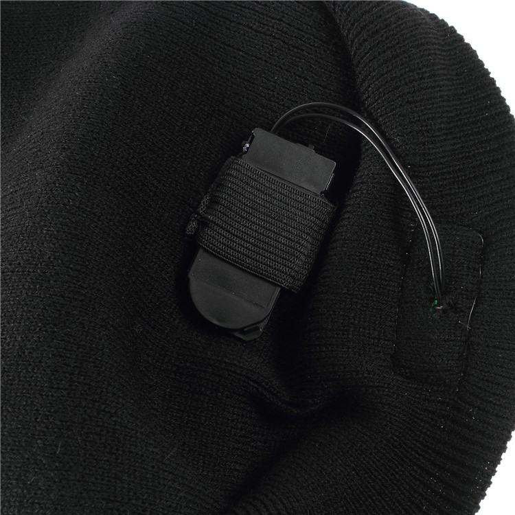 Wireless Bluetooth Headphone Hat Knitted Warm Beanie with 5-LED Light-12