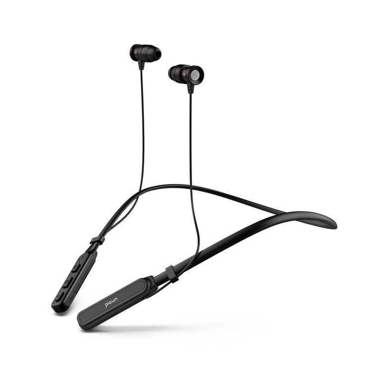 PICUN B1 CVC Noise Reduction Bluetooth 4.1 Waterproof Magnetic Attraction Neckband Stereo Headset - Black-3