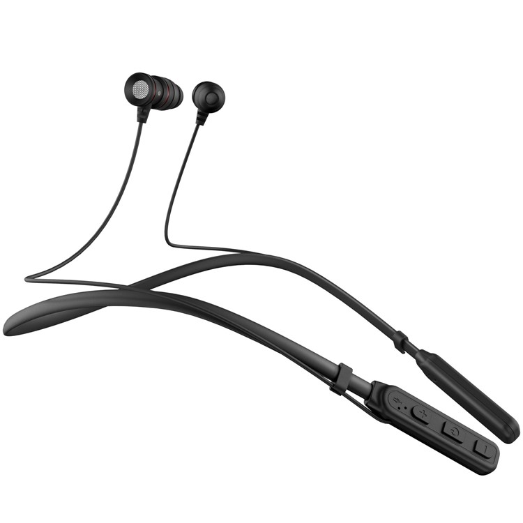 PICUN B1 CVC Noise Reduction Bluetooth 4.1 Waterproof Magnetic Attraction Neckband Stereo Headset - Black-4