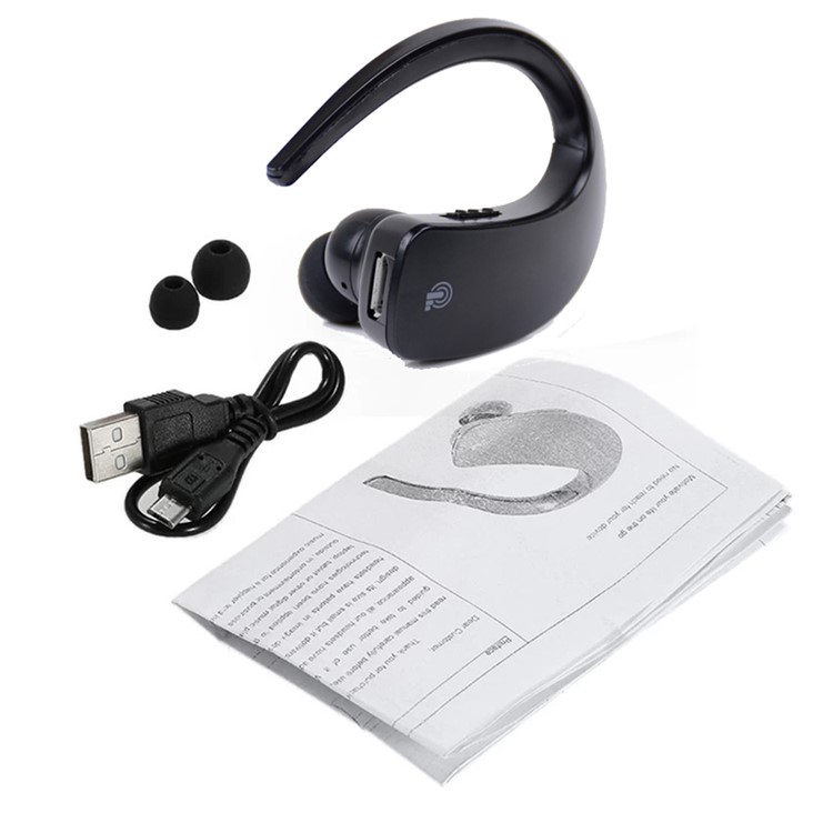 Q2 Earhook Wireless Bluetooth Headphone In-Ear Sports Stereo Hands-free Headset - Black-5