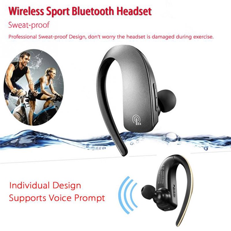 Q2 Earhook Wireless Bluetooth Headphone In-Ear Sports Stereo Hands-free Headset - Black-7