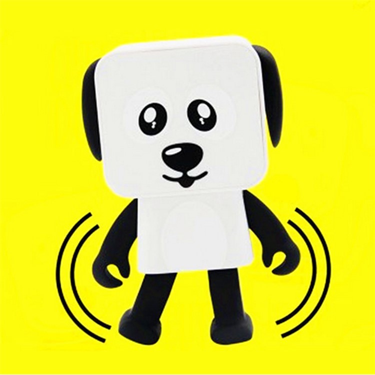 Portable Cute Dancing Square Dog Bluetooth Speaker-9