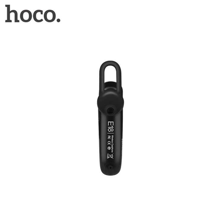 HOCO E18 Silo Mini Single Wireless Bluetooth Earphone Built-in Microphone - Black-2
