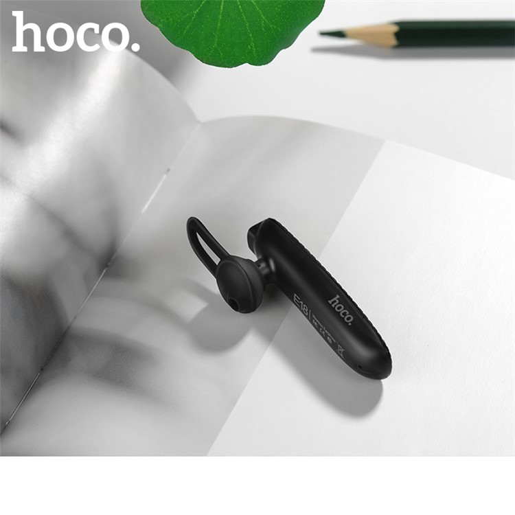 HOCO E18 Silo Mini Single Wireless Bluetooth Earphone Built-in Microphone - Black-6
