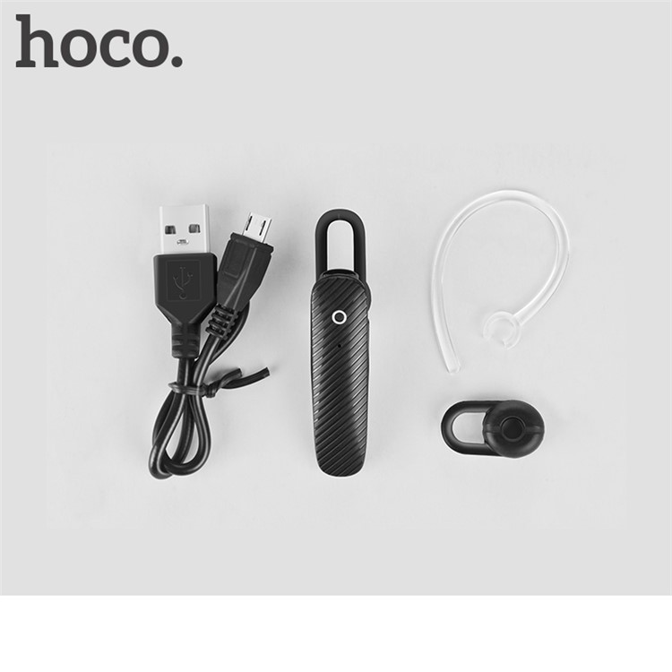 HOCO E18 Silo Mini Single Wireless Bluetooth Earphone Built-in Microphone - Black-7