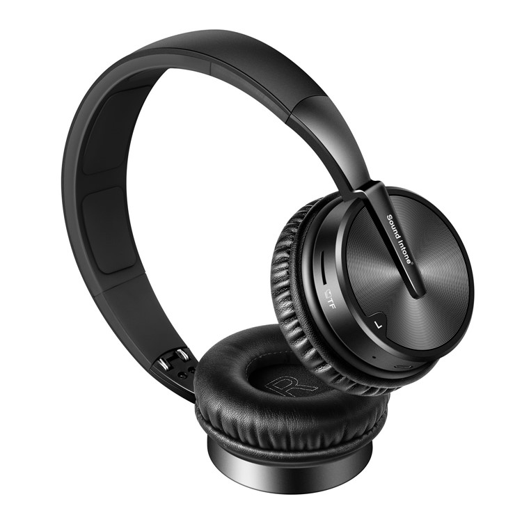 Sound Intone BT16 Passive Noise Isolating Bluetooth 4.1 Foldable Headphone with Microphone - Black-3