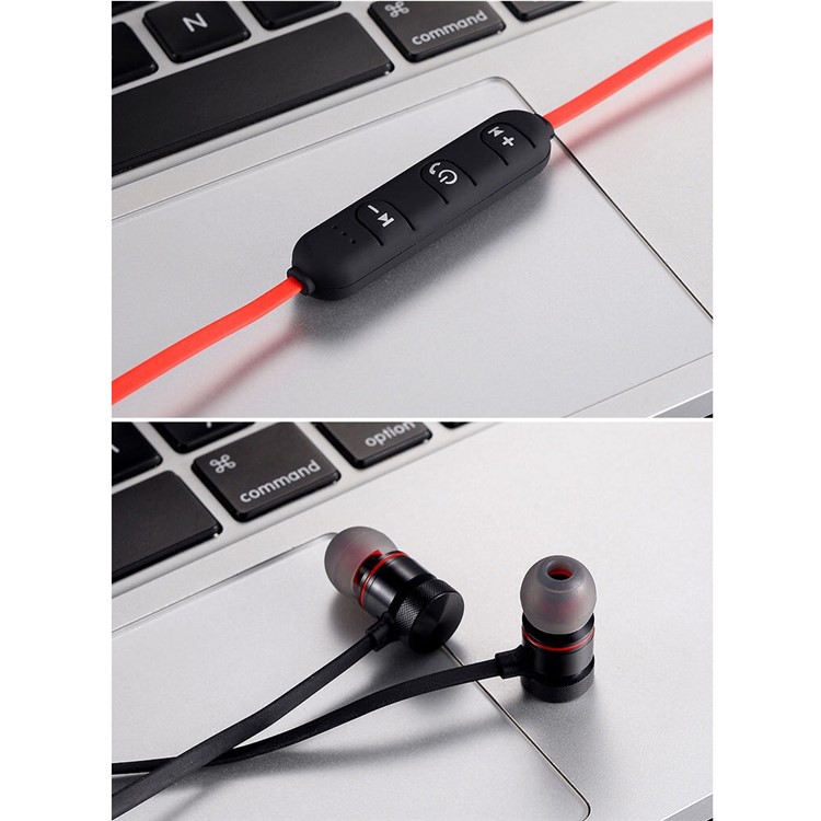 XT-6 In-ear Magnetic Earphone Wireless Bluetooth Headphone with Mic for iPhone X/8/8 Plus etc. - Black-3