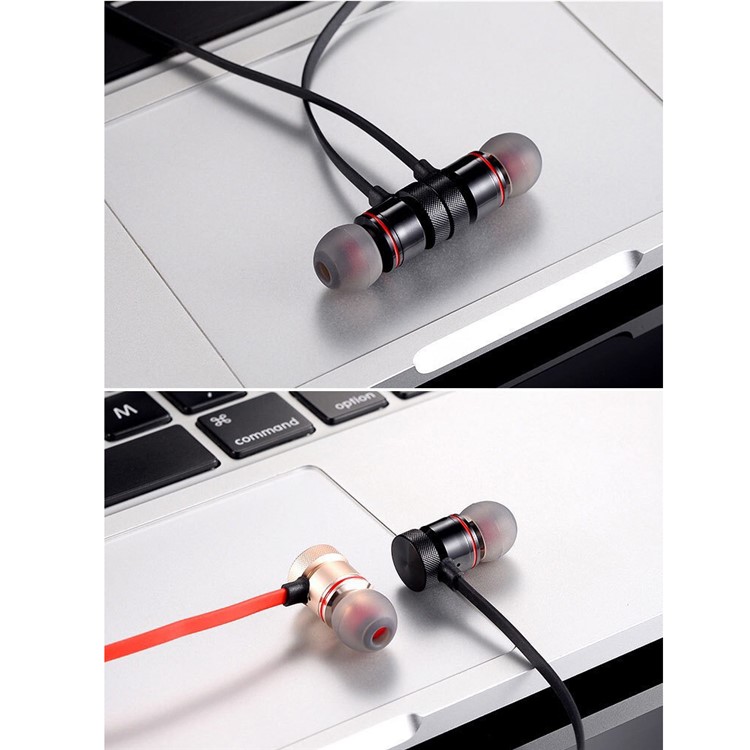 XT-6 In-ear Magnetic Earphone Wireless Bluetooth Headphone with Mic for iPhone X/8/8 Plus etc. - Black-4