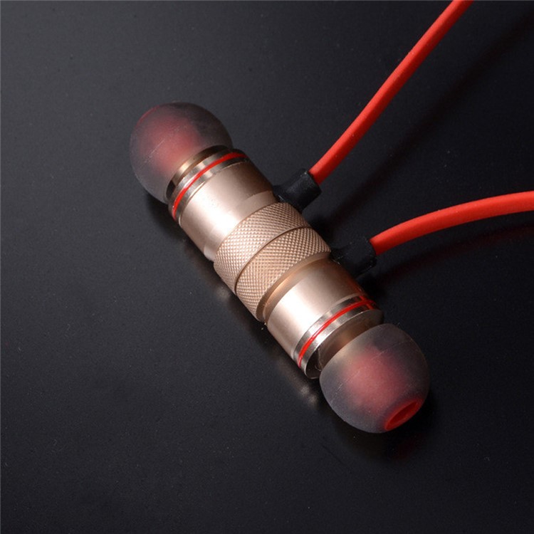 XT-6 In-ear Magnetic Headphone Wireless Bluetooth Sports Headset with Mic for iPhone X/8/8 Plus etc. - Red-13