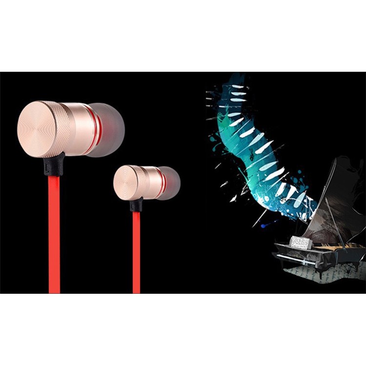 XT-6 In-ear Magnetic Headphone Wireless Bluetooth Sports Headset with Mic for iPhone X/8/8 Plus etc. - Red-8